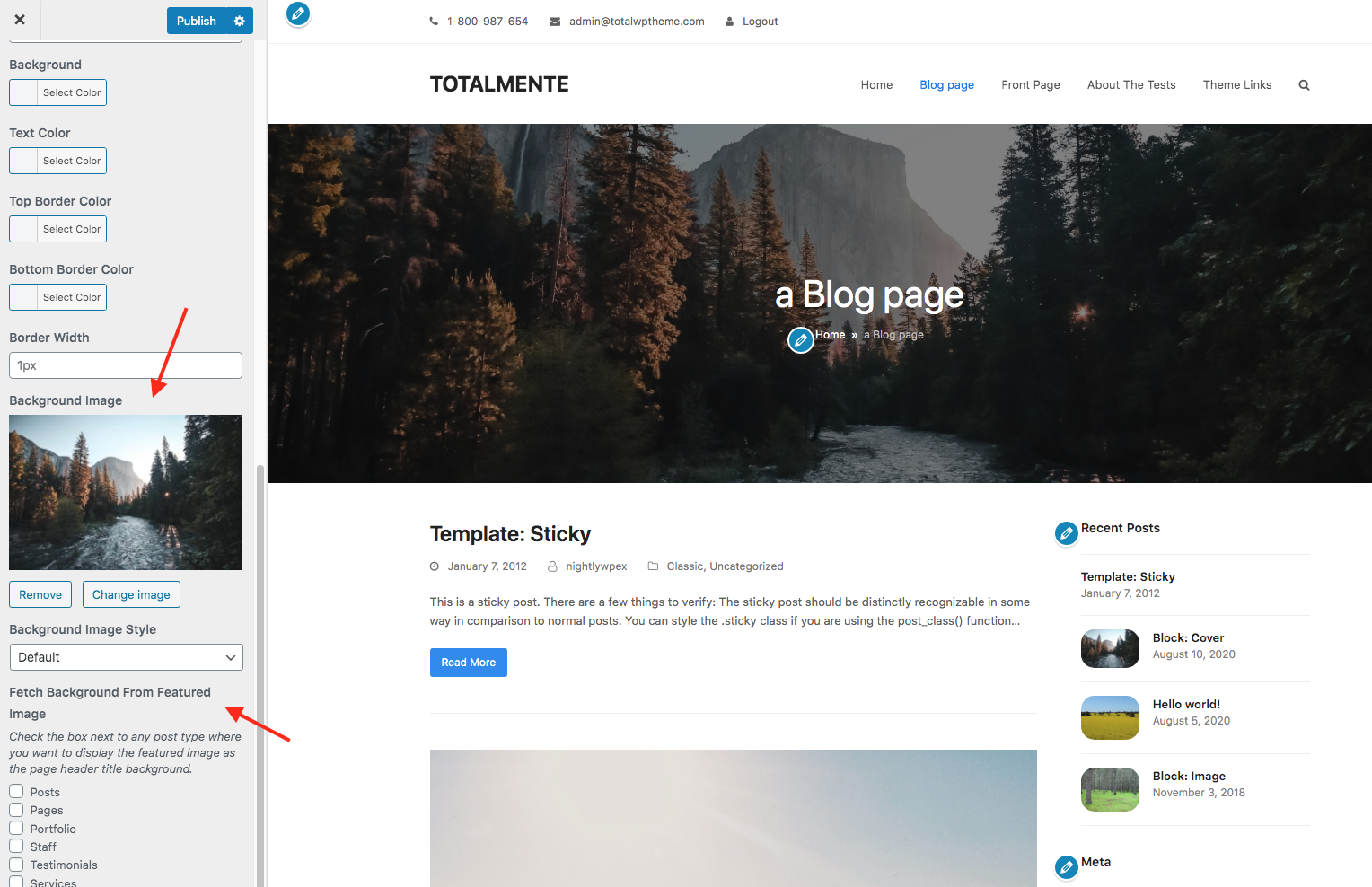 Page Header Title Backgrounds - Total WordPress Theme