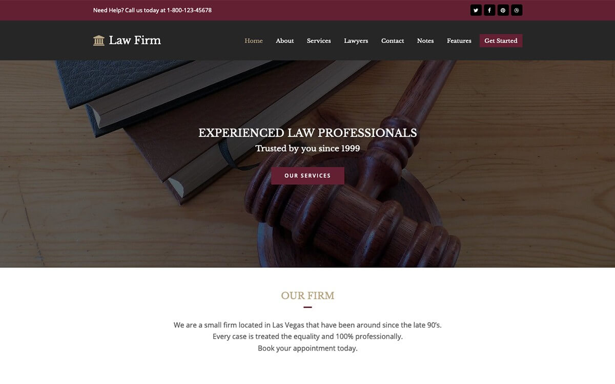 Law Firm Total Theme Demo